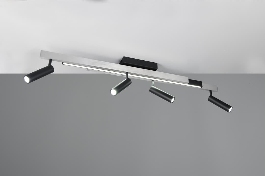 TRIO Leuchten ZENO LED Deckenleuchte | Grau