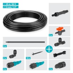 GARDENA Bewässerungssystem Tropfbewässerung Set | Schwarz
