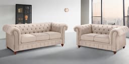 Home affaire Sitzgruppe Chesterfield | Beige