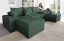 COLLECTION AB Wohnlandschaft Josy XL U-Form | Grün