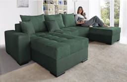 COLLECTION AB Wohnlandschaft Josy XL U-Form | Grün