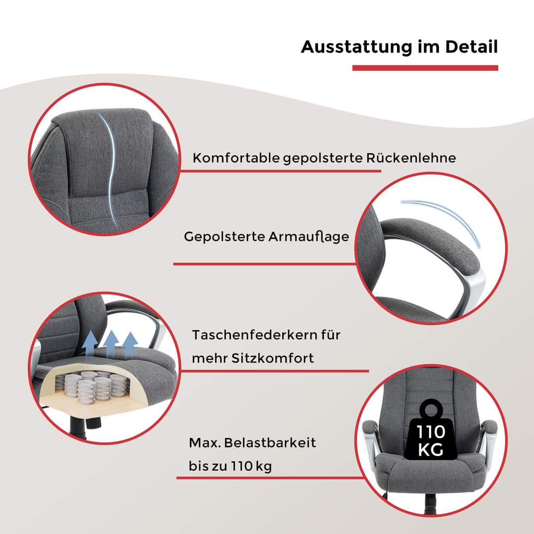 Duo Collection Chefsessel Dirk | Grau