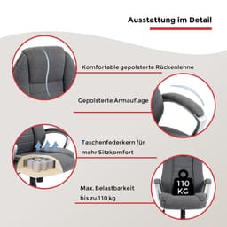 Duo Collection Chefsessel Dirk | Grau