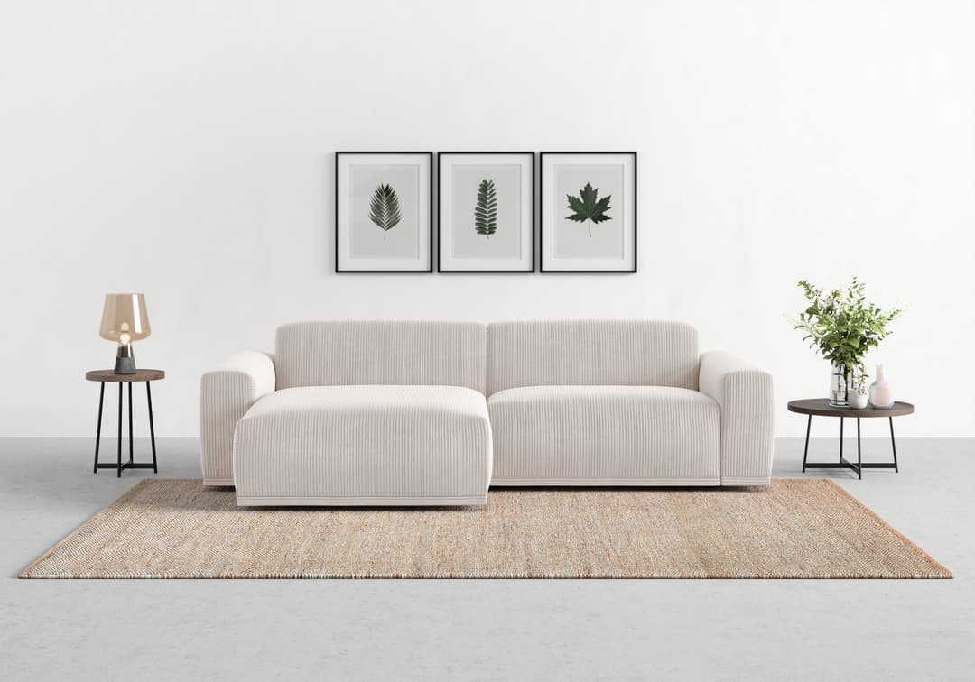 TRENDMANUFAKTUR Ecksofa Braga | Beige