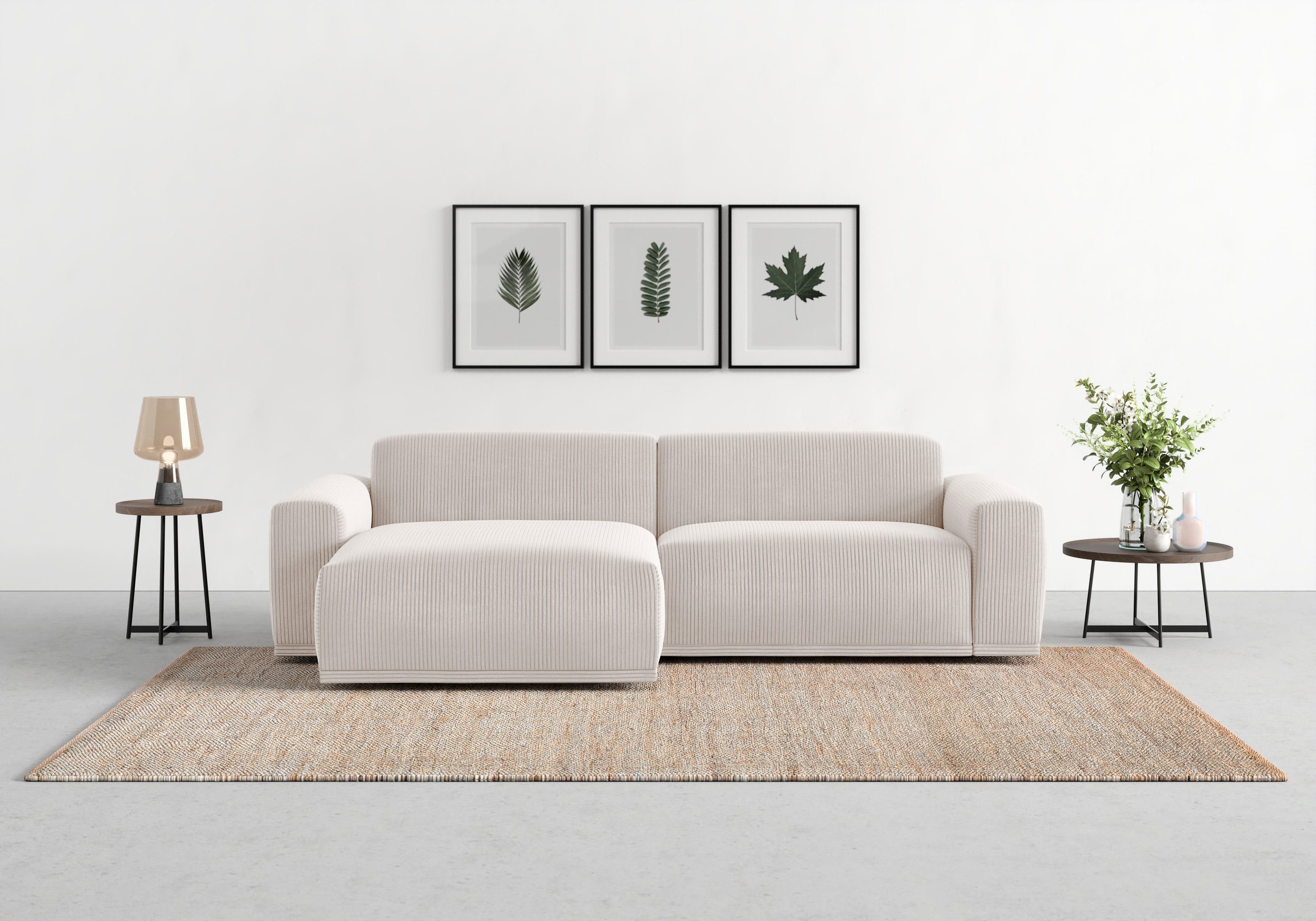 TRENDMANUFAKTUR Ecksofa Braga | Beige