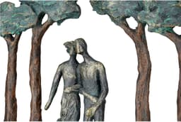 Casablanca by Gilde Dekofigur Skulptur "Under Trees" | Bronze