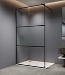 welltime Walk-in-Dusche Walk-In Foggy Black | Schwarz 2