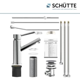 Schütte Cornwall Waschtischarmatur | Silber