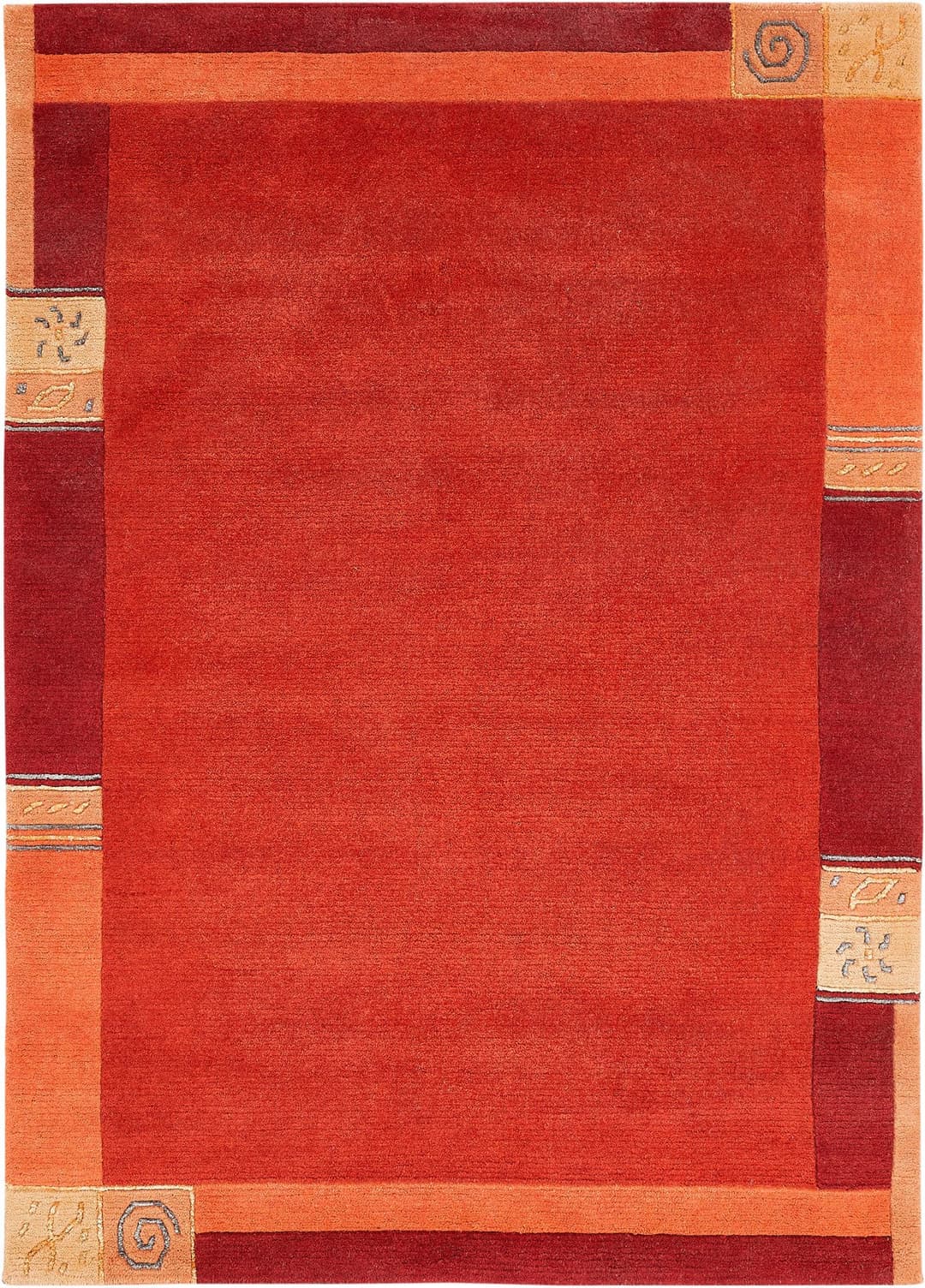 LUXOR living Wollteppich India | Rot