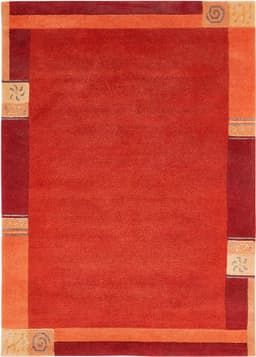 LUXOR living Wollteppich India | Rot