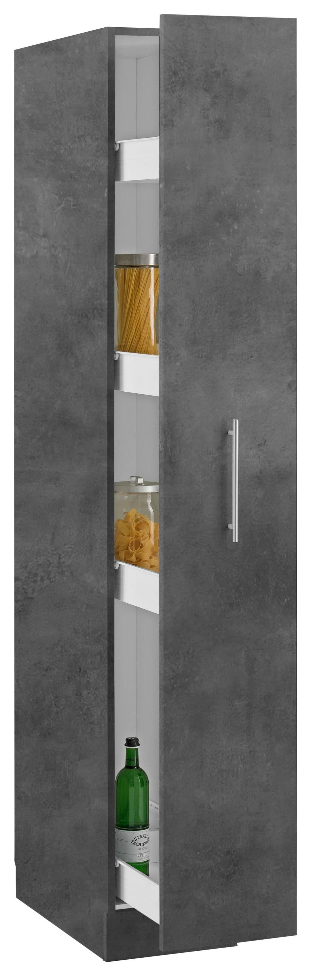 wiho Küchen Apothekerschrank Cali | Grau
