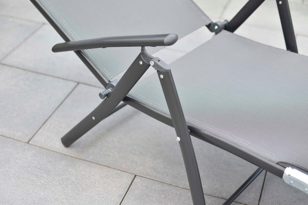 MERXX Gartenliege Deckchair | Grau
