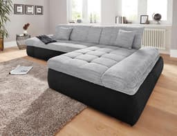 DOMO collection Ecksofa PB Moric | Schwarz