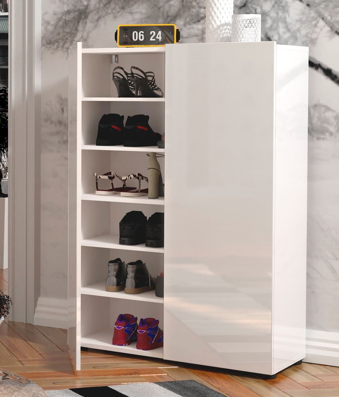 Home affaire Schuhschrank Mister | Weiß