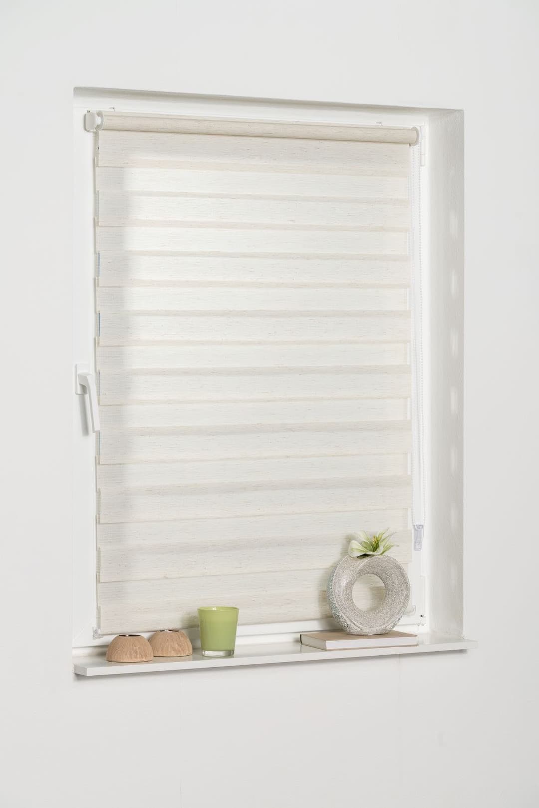 Doppelrollo Maringa Klemmfix | Beige