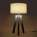 Paco Home Tischleuchte Canvas | Weiß 3