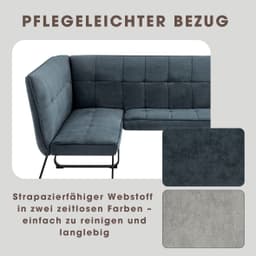 byLIVING Eckbank Talea Küchenbank | Grau
