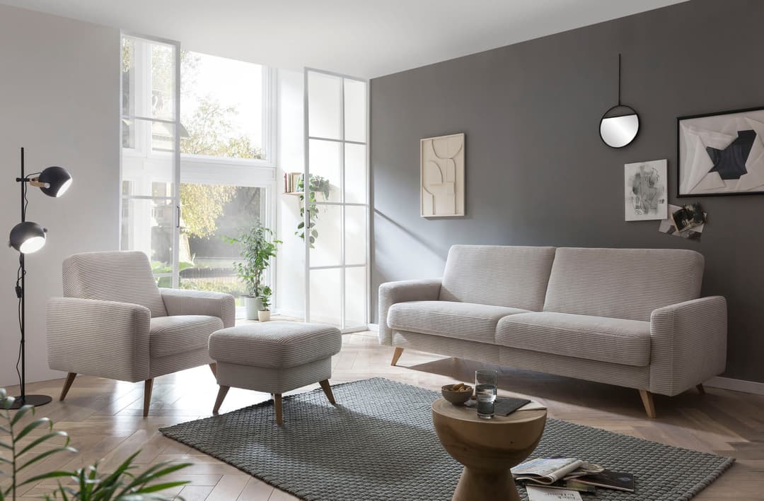 exxpo - sofa fashion Hocker Samso | Beige