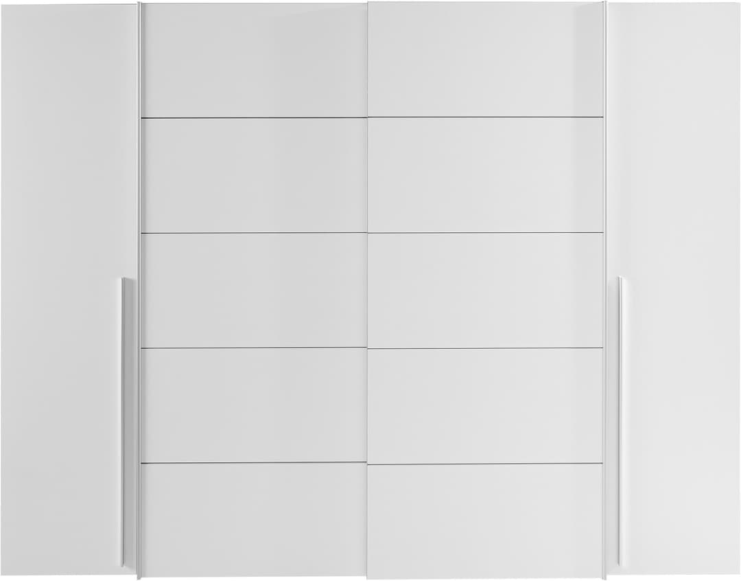 FORTE Kleiderschrank Narago | Weiß