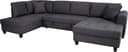 Trends by HG Wohnlandschaft Moritz U-Form | Grau 4