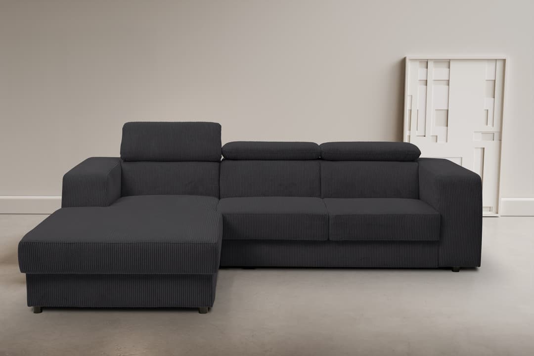 WERK2 Ecksofa Cherry | Grau