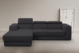 WERK2 Ecksofa Cherry | Grau