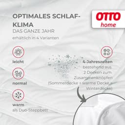 OTTO home Microfaserbettdecke Baca | Weiß