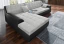 DOMO collection Ecksofa Treviso | Schwarz