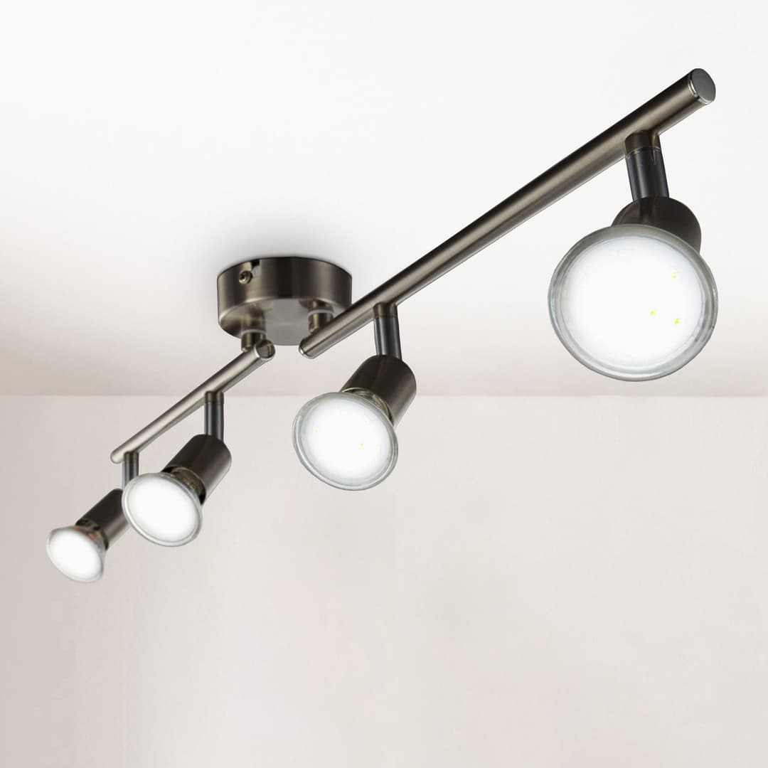 B.K.Licht LED Deckenspots | Silber