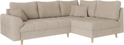 Home affaire Ecksofa CHARRE L-Form mit Ottomane | Beige