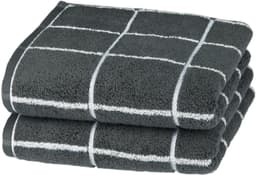 ROSS Handtücher Cashmere Überkaro | Grau