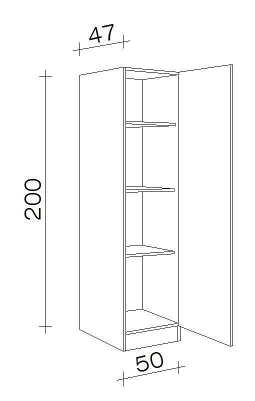 Flex-Well Seitenschrank Bergen | Holztöne