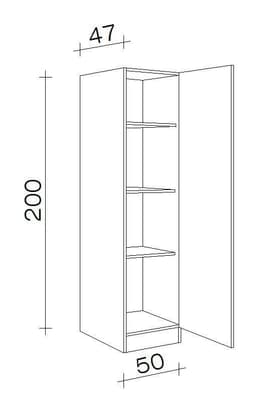 Flex-Well Seitenschrank Bergen | Holztöne