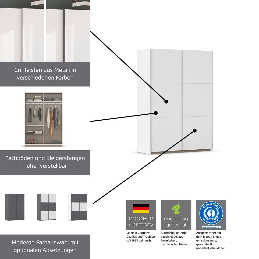 OTTO home Schwebetürenschrank PAULLY | Weiß