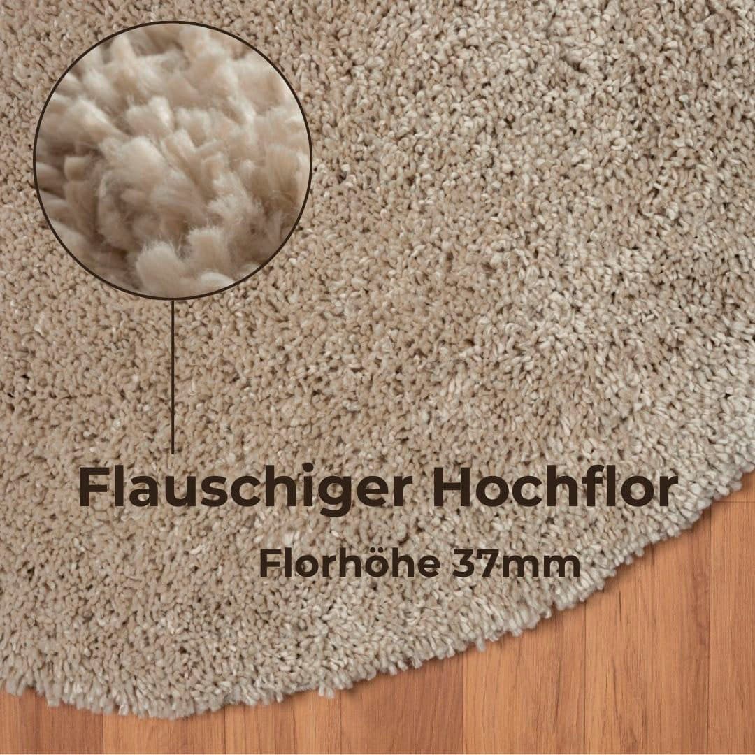 OTTO home Hochflor-Teppich Banji | Beige