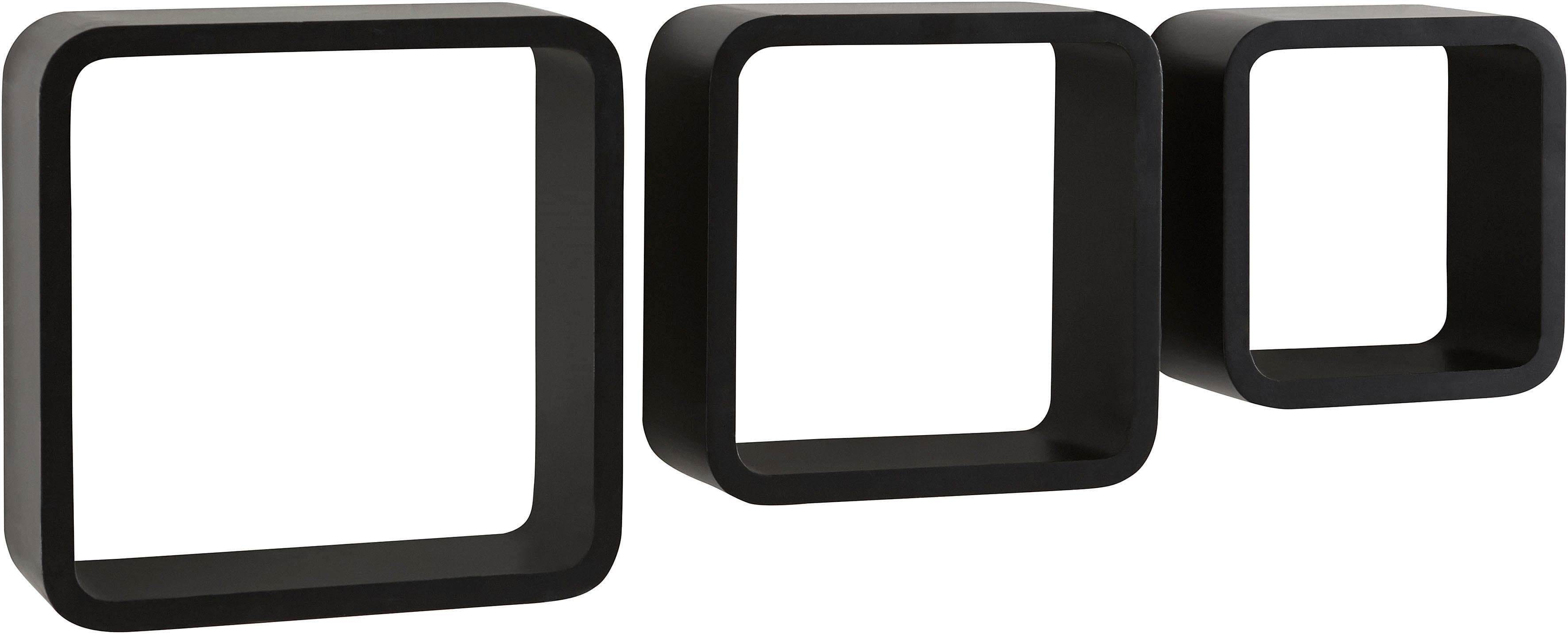 Home affaire Deko-Wandregal Set | Schwarz