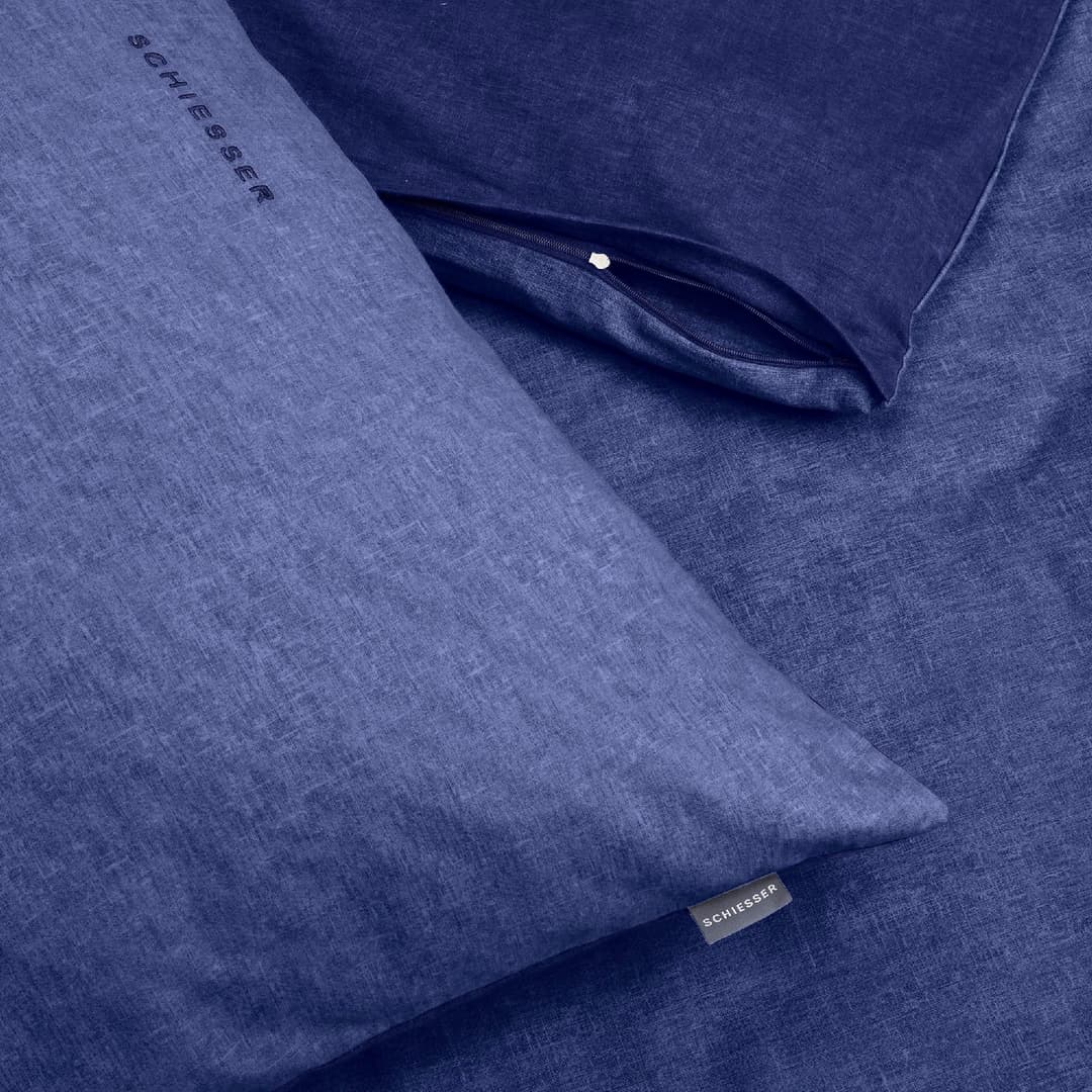 Schiesser Wendebettwäsche Doubleface | Blau