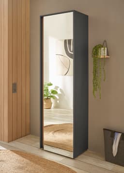 Home affaire Garderobenschrank GiRON/CiTY | Schwarz
