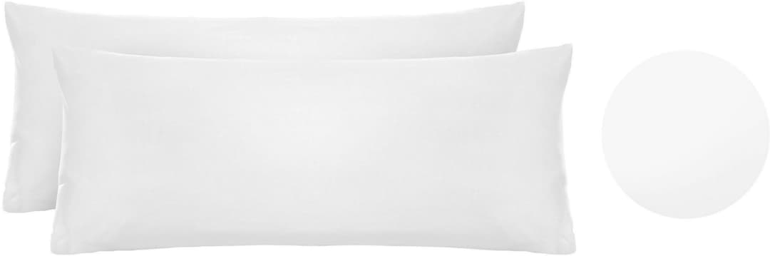Biberna Kissenbezug Michi Feinjersey | Weiß
