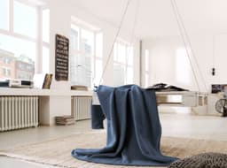 Biederlack Cotton Home Wohndecke | Blau