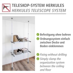 Wenko Teleskopregal Herkules | Grau