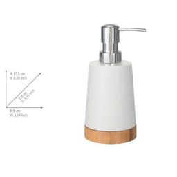 Wenko Seifenspender Bamboo | Weiß