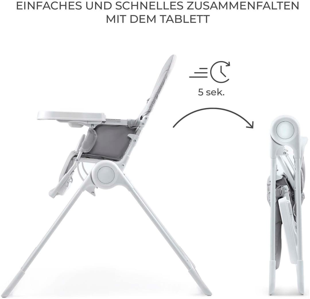 Kinderkraft Kombihochstuhl BINCI | Grau