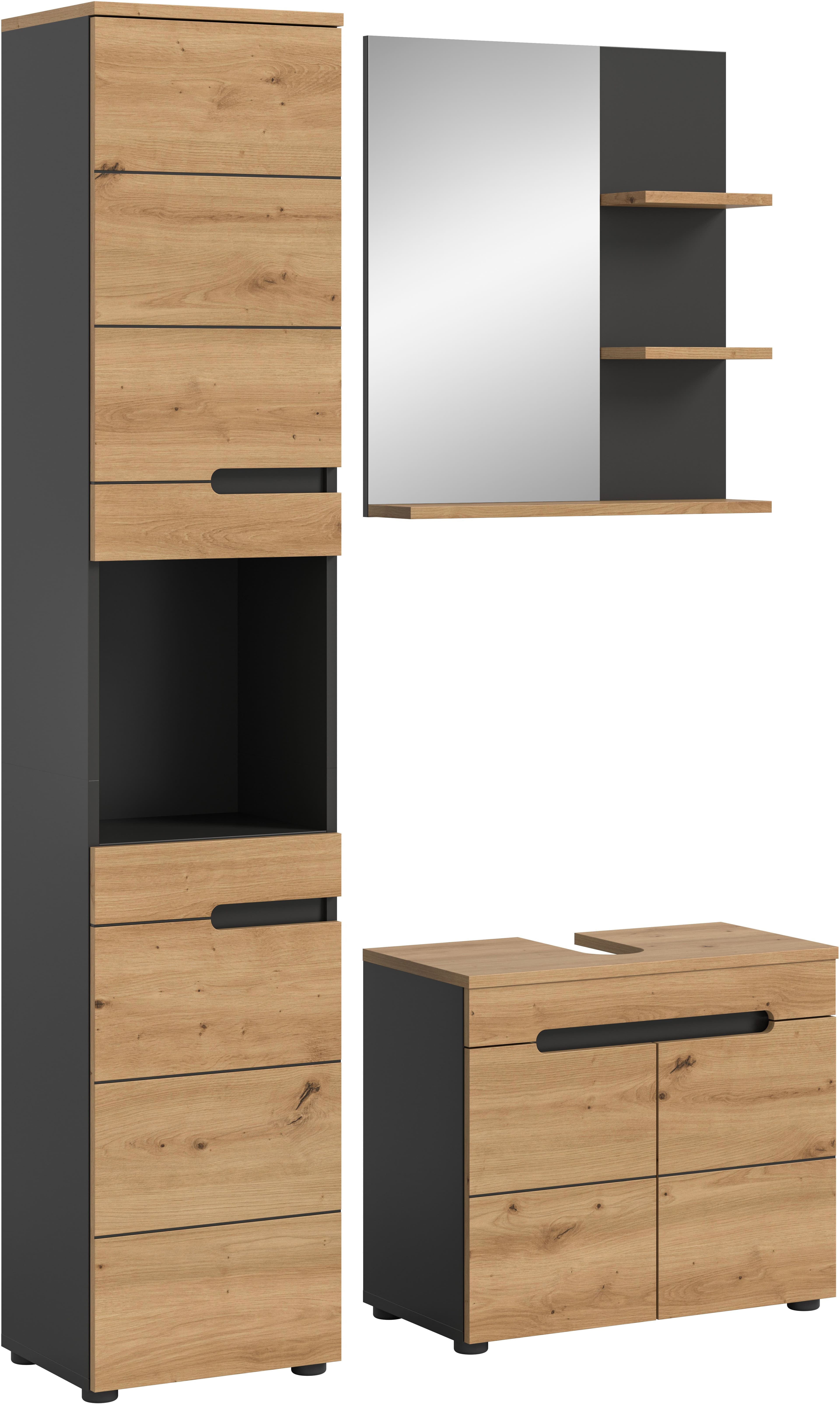 welltime Badmöbel-Set REHAT | Holztöne