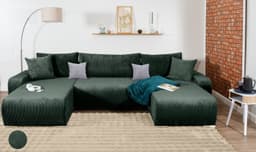 COLLECTION AB Wohnlandschaft Paola U-Form | Grün
