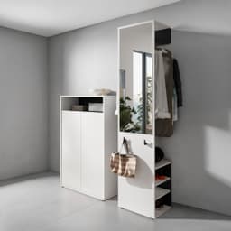 byLIVING Garderoben-Set Lyon | Weiß