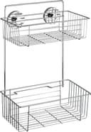 Wenko Duschablage Bari, 2 Etagen | Silber 5