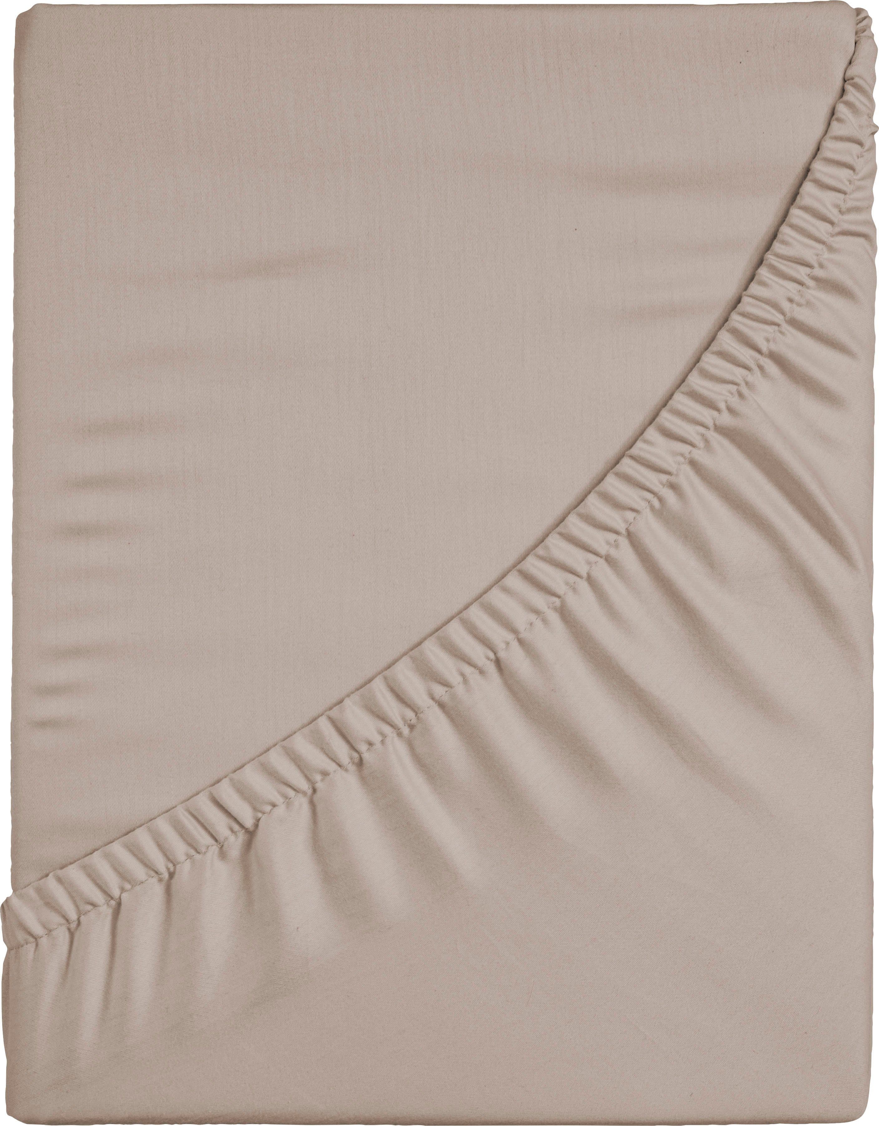 CASATEX Spannbettlaken Jersey-Elasthan | Braun