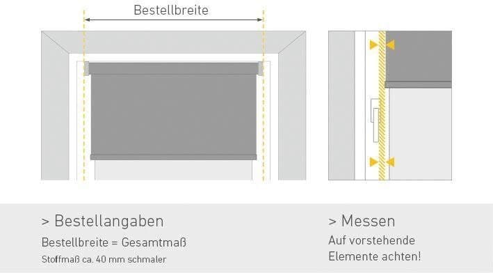 Elektrisches Rollo Vau | Grau