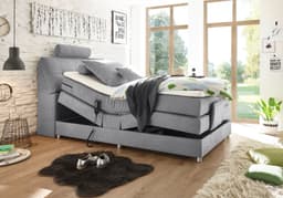 ED EXCITING DESIGN Boxspringbett Palermo | Grau